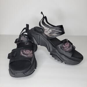 Mark Nason Skechers Street Smart Block Bloomy Sandals sz 9 Black